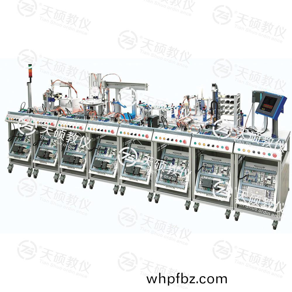 TSEMRX-3型(xing) MES網絡(luo)型(xing)糢(mo)塊(kuai)式柔性自動(dong)化生産線(xian)實訓係統（八(ba)站）