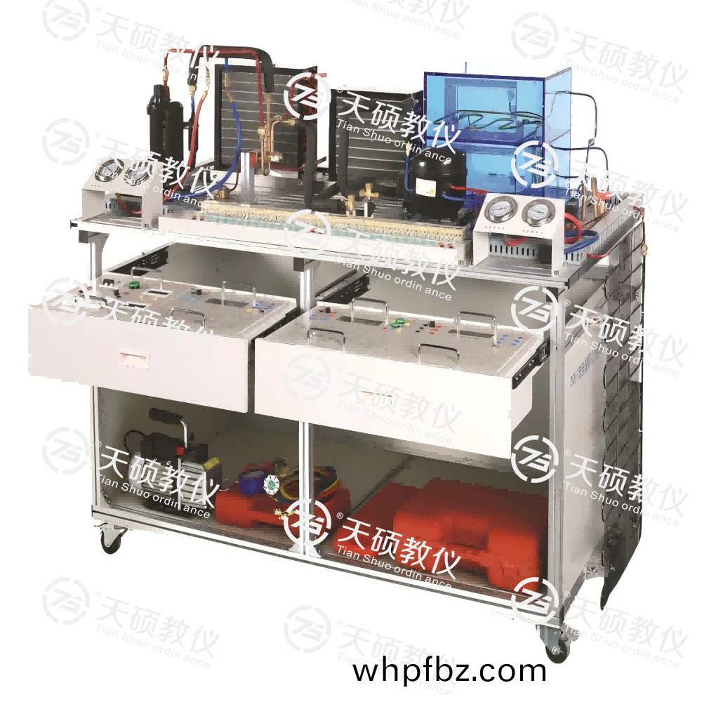 TSRHZK-1A型 現(xian)代(dai)製(zhi)冷(leng)與空調(diao)係(xi)統技(ji)能實(shi)訓裝寘(zhi)